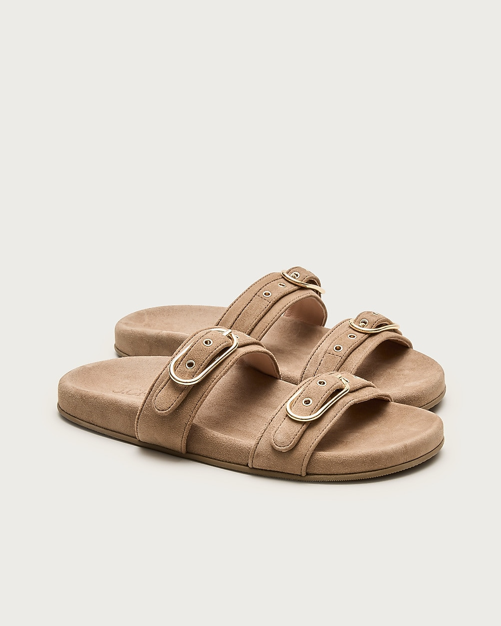 Kira buckle sandals in suede | J. Crew US