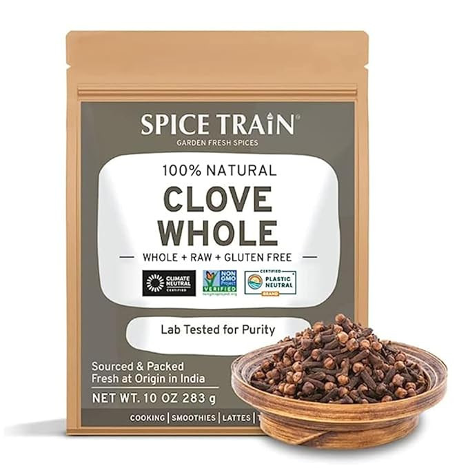 SPICE TRAIN Handpicked Cloves Whole (283g/10oz) From South India in Resealable Zip Lock Pouch, Pe... | Amazon (US)