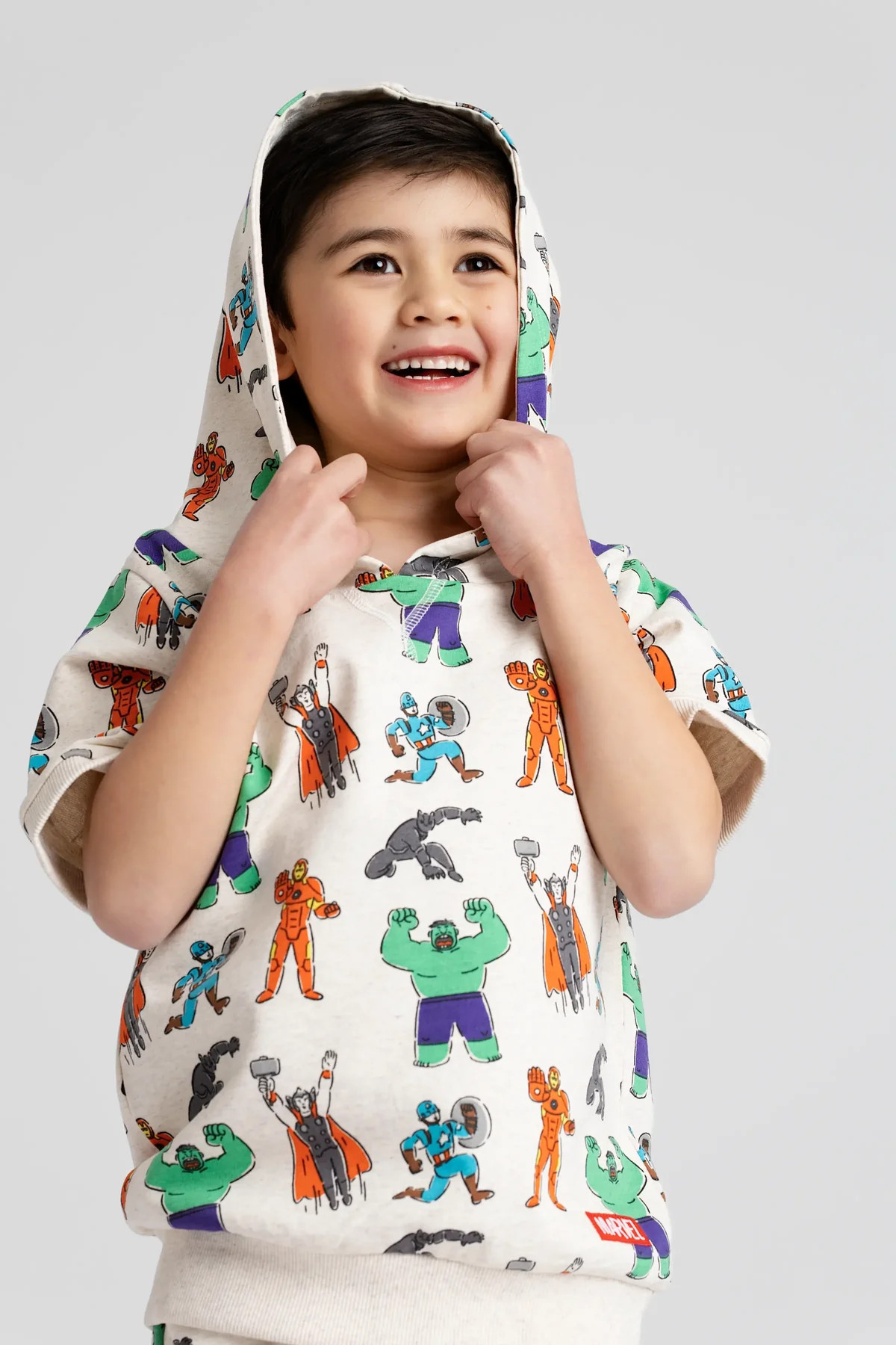 Short Sleeve Hoodie - Organic Baby, Toddler, & Kids Clothes - Monica + Andy | Monica + Andy