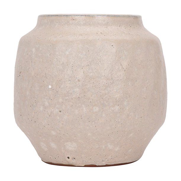 Creative Co-Op White Textured Glaze Terracotta Planter | Walmart (US)