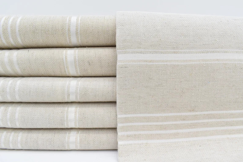 Turkish Towel,Cream Bath Towel, Wedding Gift Towel, Striped Towel, 40x70, Decorative Towel, Organ... | Etsy (US)