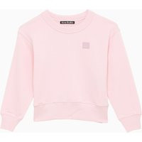 Acne Studios Crew Neck Light Pink Cotton Sweatshirt | Balardi (US & Canada)