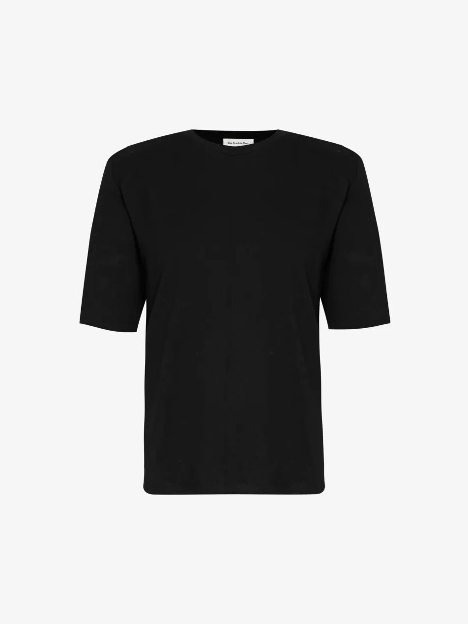Carrington padded-shoulder cotton-jersey T-shirt | Selfridges