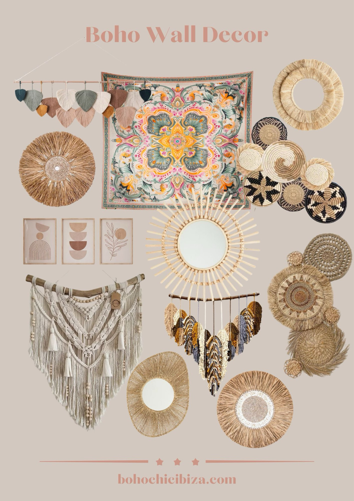 Boho Wall Decor | Bohochicibiza
•
#bohodecor #bohohome
•
Follow my LTK shop

#LTKSeasonal #LTKU #LTKHome