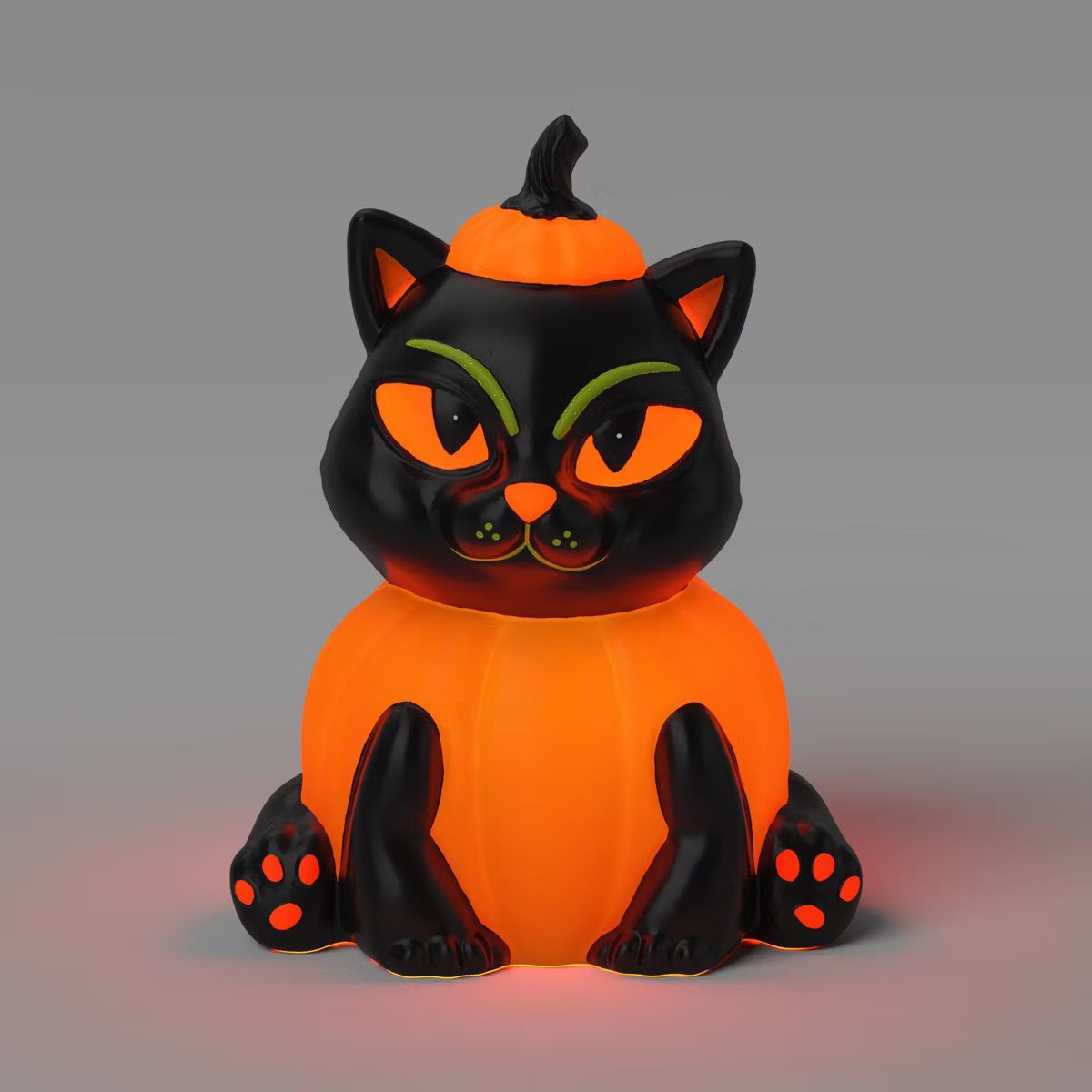 16" Cat in Pumpkin Blowmold Halloween Decorative Prop - Hyde & EEK! Boutique™ | Target