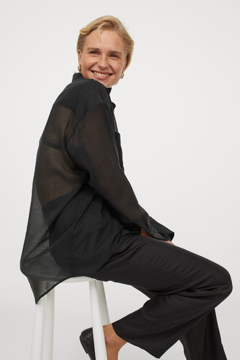 Airy Lyocell-blend Shirt | H&M (US + CA)