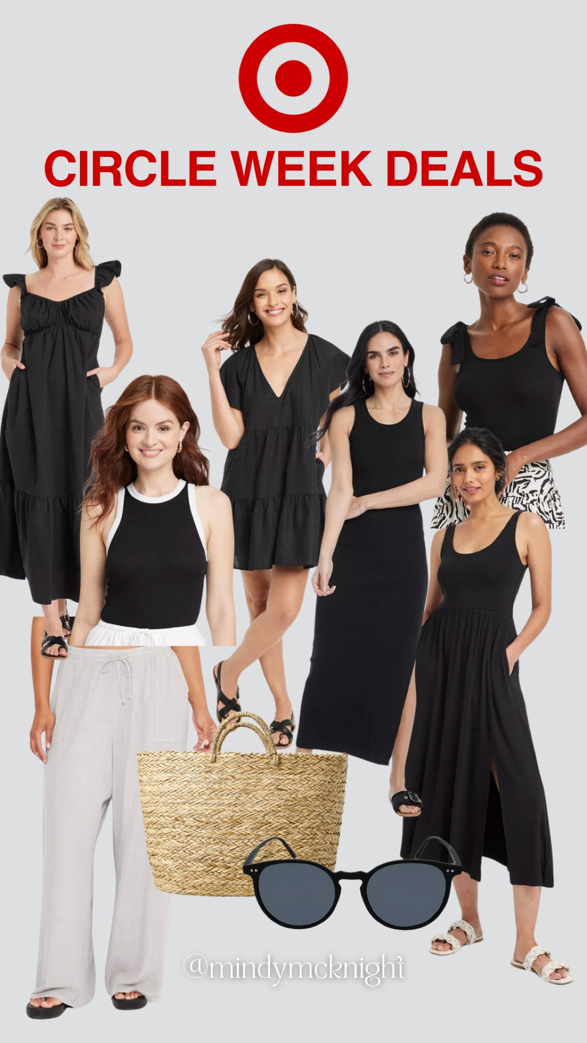 Little black dress and little black and white outfit vibes! Cute staple pieces to add to your closet that are great for all year round! You can wear these for fall winter summer and spring and they are on sale right now for target circle week! 

#LTKSummerSales #LTKFindsUnder50 #LTKStyleTip