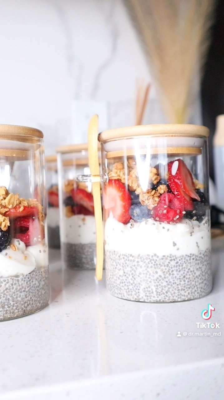 Happy new week! 

Here is a quick/easy/delicious/healthy meal prep idea to add to your breakfast routine for the week! 

Ingredients in directions: 

1. Chia seeds 
2. Milk of your choice 
3. Honey 
4. Mix top 3 ingredients together 
5. Refrigerator overnight 
6. Add yogurt 
7. Add fruit of your choosing 
8. Granola

#MealPrep #Fyp #viral #ChiaSeedPudding #overnightoats #BreakfastMealPrep #MealPrepIdeas

#LTKVideo #LTKfindsunder50