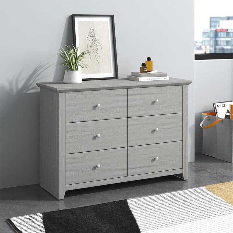 Tevrat 6 Drawers Double Dresser | Wayfair North America