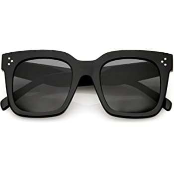 zeroUV - Retro Oversized Square Sunglasses for Women with Flat Lens 50mm | Amazon (US)