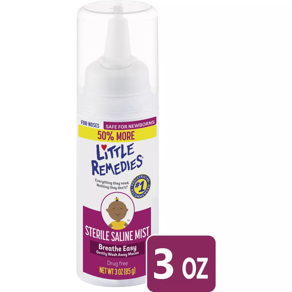 Little Remedies Saline Nasal Mist for Babies Stuffy Noses - 3 fl oz | Target