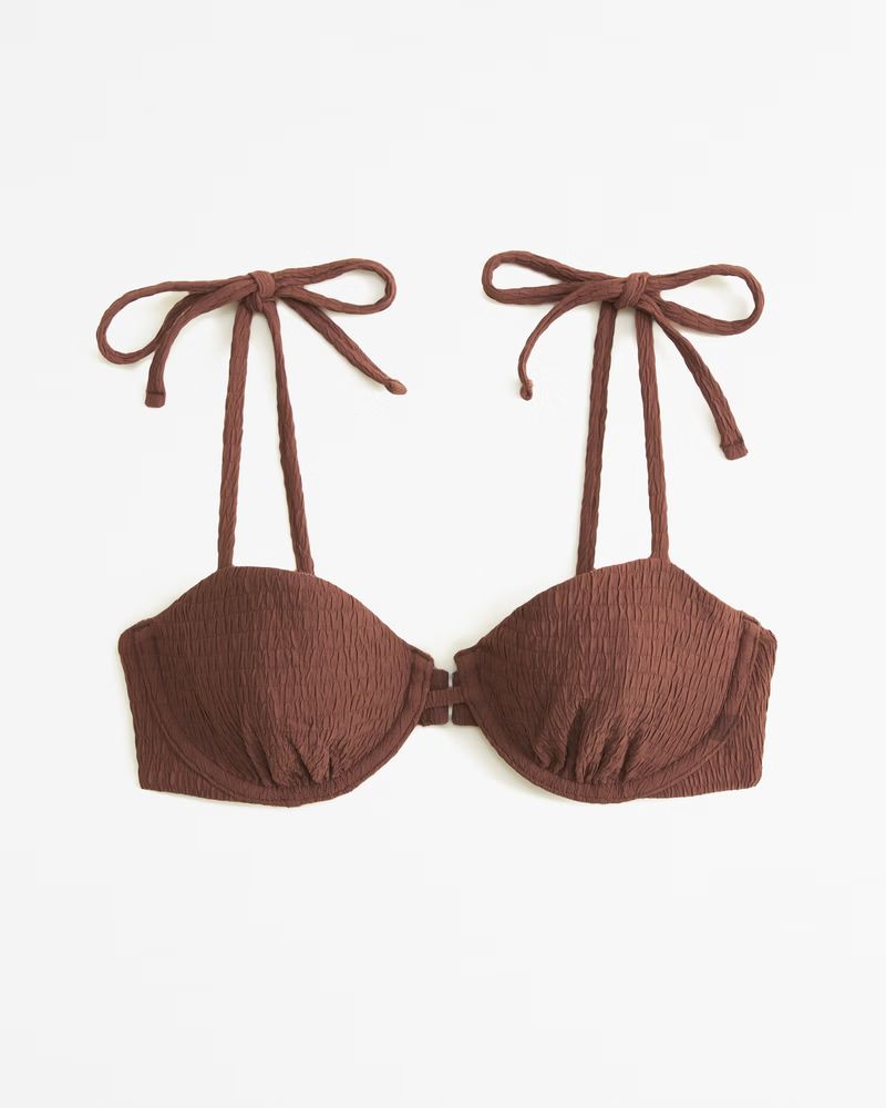 Women's Tie-Strap Underwire Bikini Top | Women's Swimwear | Abercrombie.com | Abercrombie & Fitch (US)