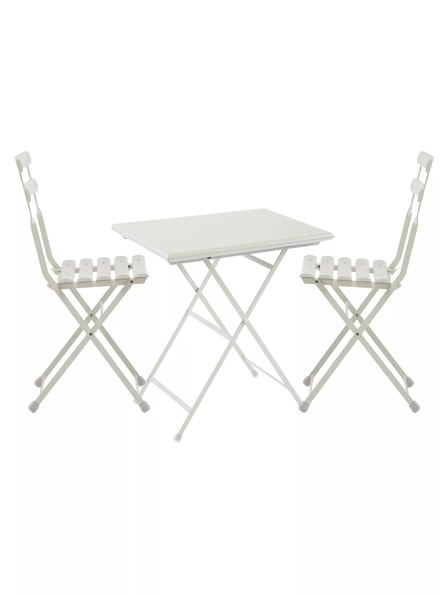 EMU Arc En Ciel Steel Garden Bistro Table and Chairs Set, Cream | John Lewis UK