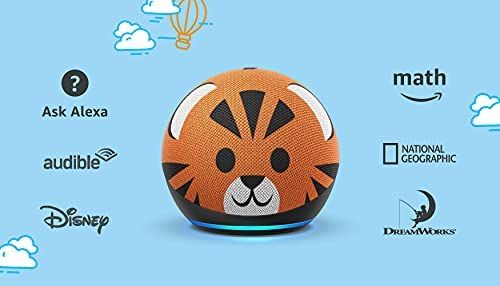 Echo Dot (4th Gen) Kids | Designed for kids, with parental controls | Tiger | Amazon (US)