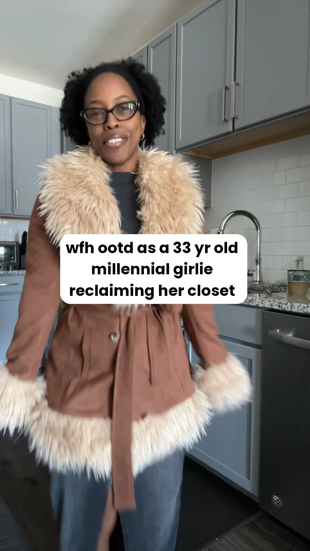 Wfh ootd as a millennial corporate girlie. Love this faux fur trim jacket from Windsor and it’s finally back in stock in more sizes. I’m wearing a size medium so I can easily layer sweaters underneath #winterjacket #fauxfur #wfh

#LTKootd #LTKWorkwear #LTKPetite