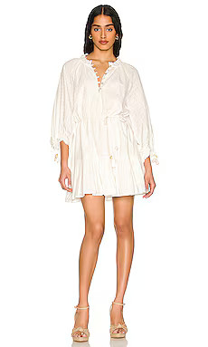 Cleobella Marci Mini Dress in Ivory Dobby from Revolve.com | Revolve Clothing (Global)