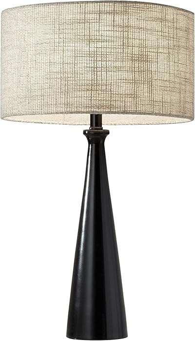 Adesso 1517-01 Linda 21.5" Table Lamp, Black, Smart Outlet Compatible | Amazon (US)