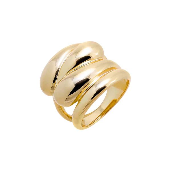 Solid Multi Wrap Chunky Ring | Adina Eden