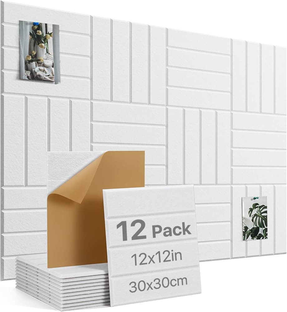 Large Cork Board Alternative 12 Pack 12"X12"X0.4"Felt Bulletin Board Tiles with Safe Adhesive for... | Amazon (CA)