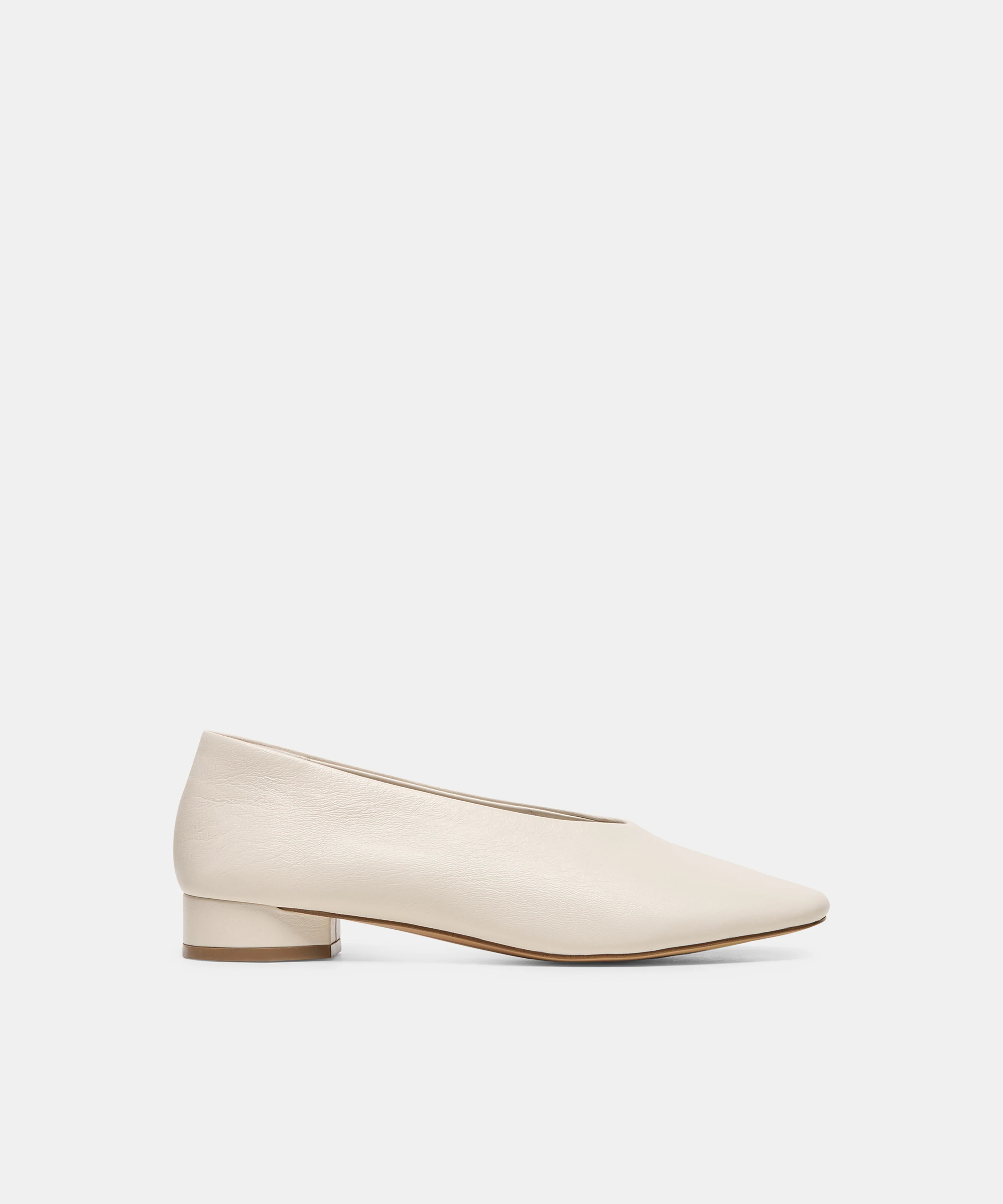 ANDEY Bone Leather Block-Heel Ballet Heels | Dolce Vita | DolceVita.com