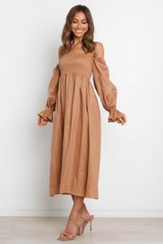 Gabriella Dress - Tan | Petal & Pup (US)