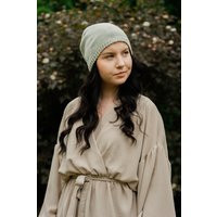 Lightweight, Breathable Cotton Beanie. Slouchy Grey Hand Knitted Beanie For Women, Men. Gray Thin Knit Spring, Summer, Fall Hat | Etsy (US)