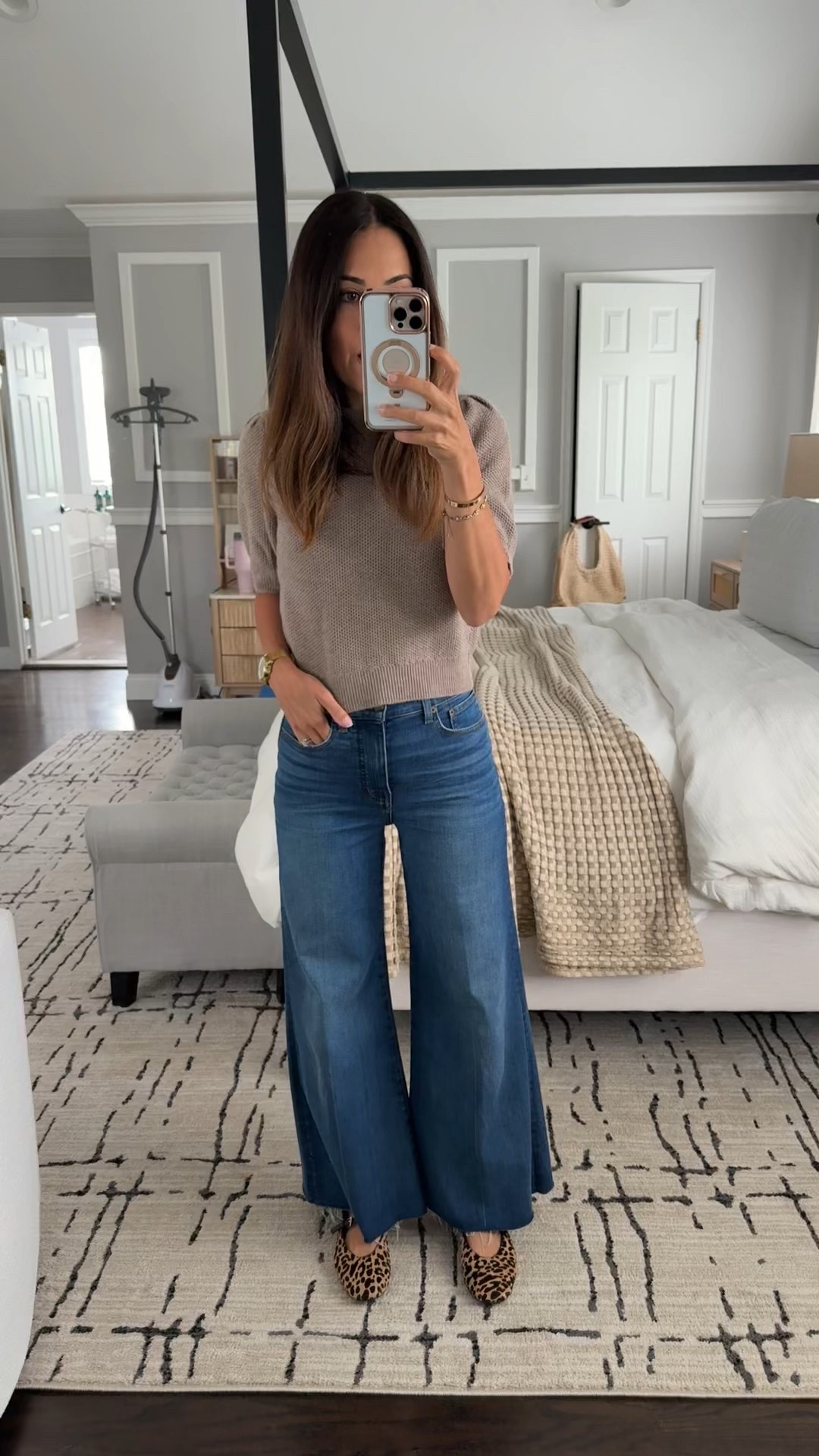 These are the wide leg jeans you want!! I got my normal Madewell size 25 which is one down from all other brands  

#LTKSeasonal #LTKOver40 #LTKSaleAlert