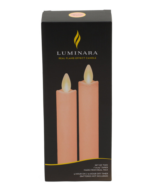 2pc Smooth Dipped Unscented Moving Flame Led Taper Candles | Pillows & Decor | Marshalls | Marshalls