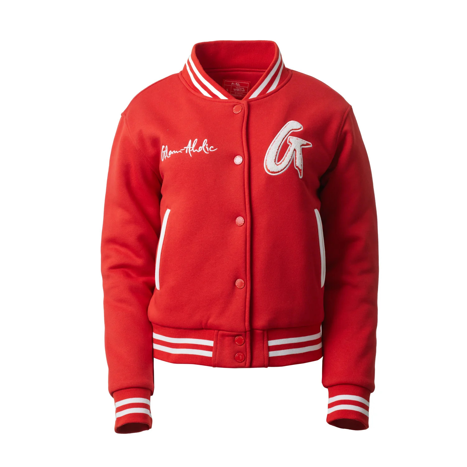 ESSENTIAL VARSITY JACKET - RED | Glam-Aholic Lifestyle