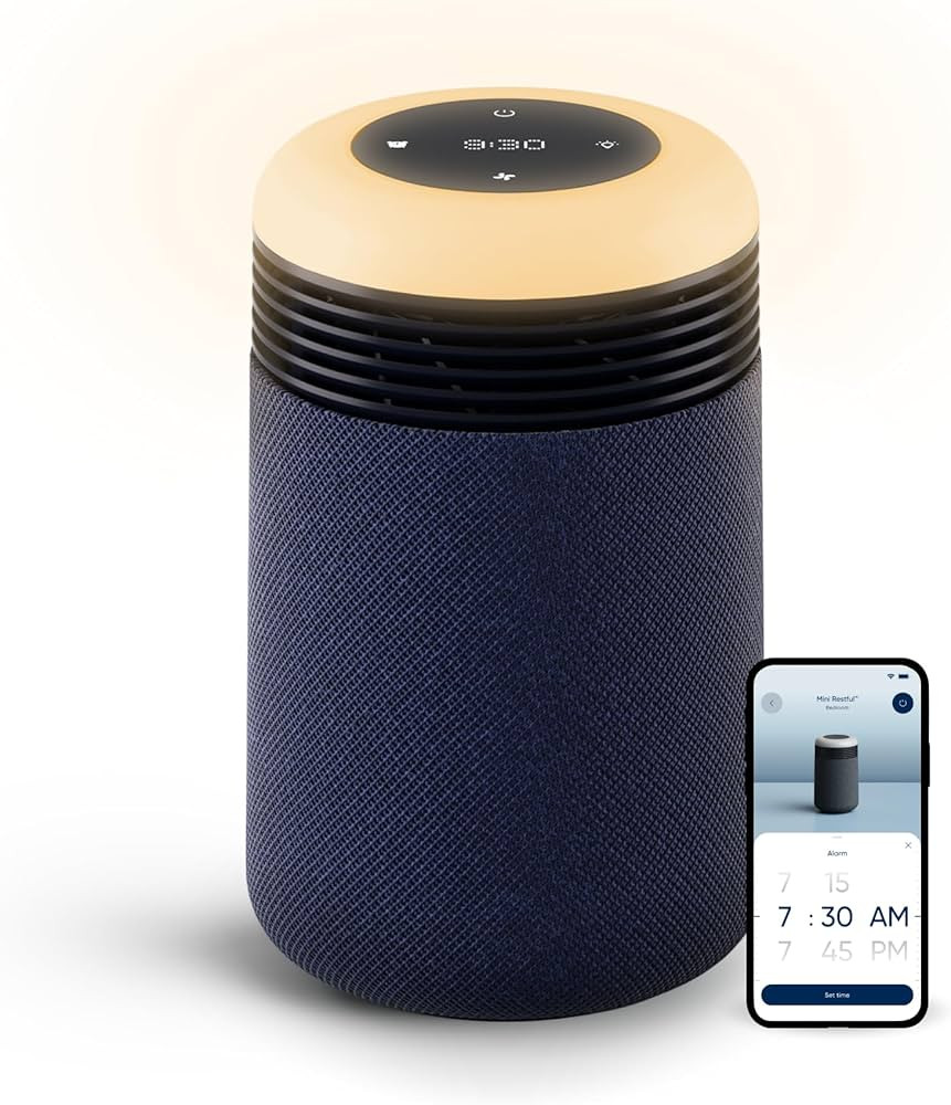 BLUEAIR Purifier for Bedroom - Mini Restful - Sunrise Clock with HEPASilent Filtration and Wake U... | Amazon (US)