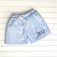 Blue Seersucker Swimsuit, Seersucker Bathing Suit, Seersucker Swim Trunks, Seersucker Boys Swimsuit, Monogrammed Swimsuit, Monogrammed, Boys | Etsy (US)