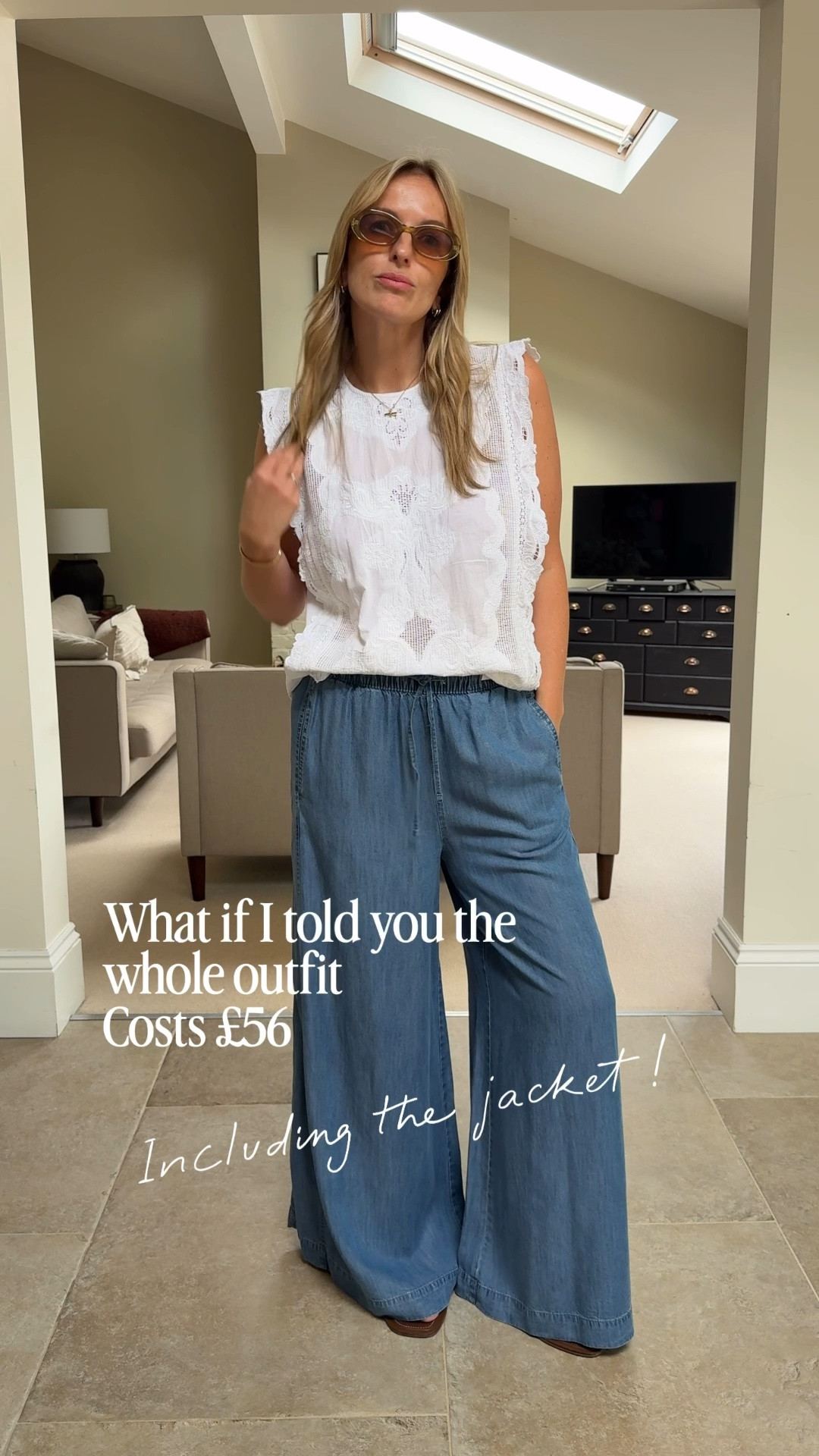 On promotion this weekend with 20% off (shown in the prices) 
Lovely fabrics , silhouettes and detail 
Stylish & versatile these pieces are great additions to your summer wardrobe. 
I’m wearing a U.K. 16 in the top (clever at slimming the upper arm)
U.K. 14 in the trousers ( beautiful flowing shape that will work for most shapes) inside leg is 30inch)
U.K. 14 in the jacket (great length and weight for a versatile summer layer) 
(I’m a U.K. 14 , 5ft 7 for reference) 

#budgetstyle #budgetfashion #outﬁtideas #casualstyle

#LTKspring #LTKsummer #LTKjeans