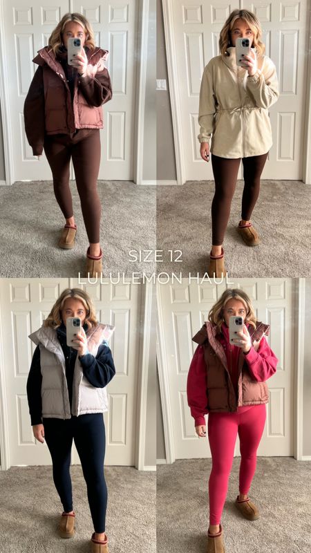 Midsize lululemon haul. Scubas (funnel neck & hoodie) in a size xl/xxl, align leggings (ribbed and standard) size 12 25” inch length, and puffer vest size 14.

colors: java, vintage rose, heathered natural ivory, roasted brown, trench, storm teal, deep luxe, and true navy. 

#LTKSeasonal #LTKfitness #LTKmidsize