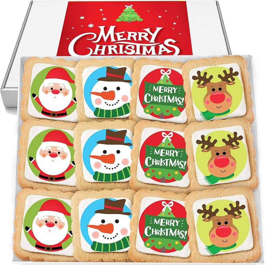 Christmas Cookies Gift Basket for Kids Men Women | Holiday Gourmet Corporate Food Gift INDIVIDUAL... | Amazon (US)