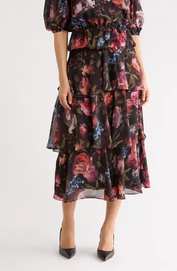 Tiered Print Skirt | Nordstrom Rack