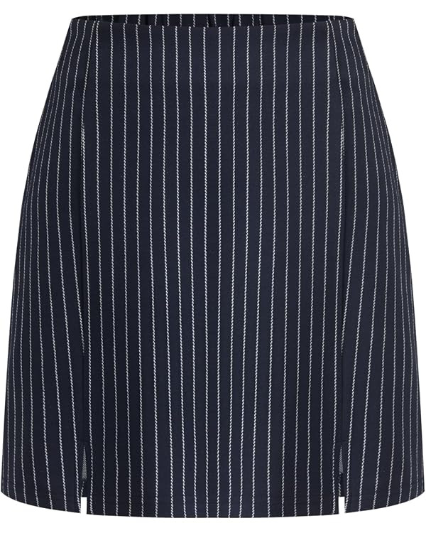 Cider Mini Skirt High Waist Zip Up Split Bodycon Fitted Party A Line Skirt | Amazon (US)