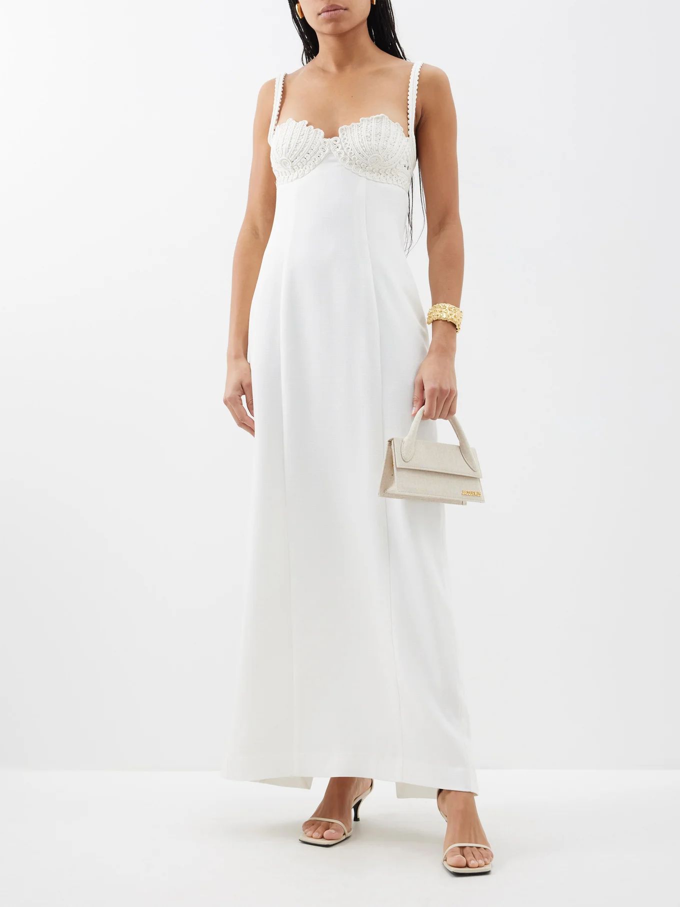 Lucinda embroidered-bustier woven maxi dress | CLEA | Matches (US)