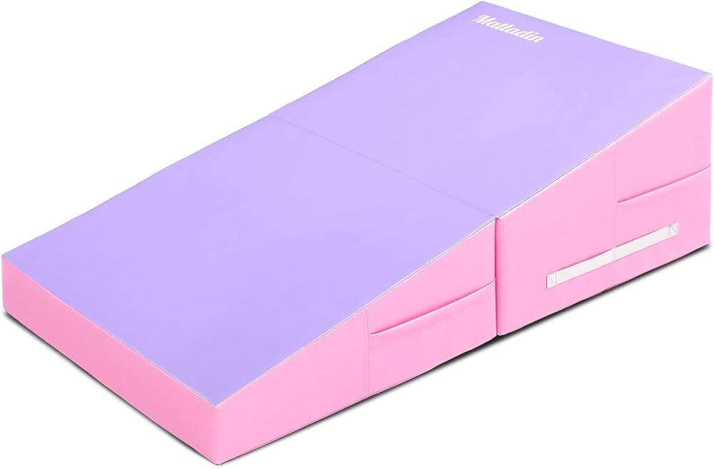 Incline Gymnastics Mat, 48"x24"x14" Tumbling Mats, Folding Gymnastics Cheese Wedge Mat, Gym Fitne... | Amazon (US)