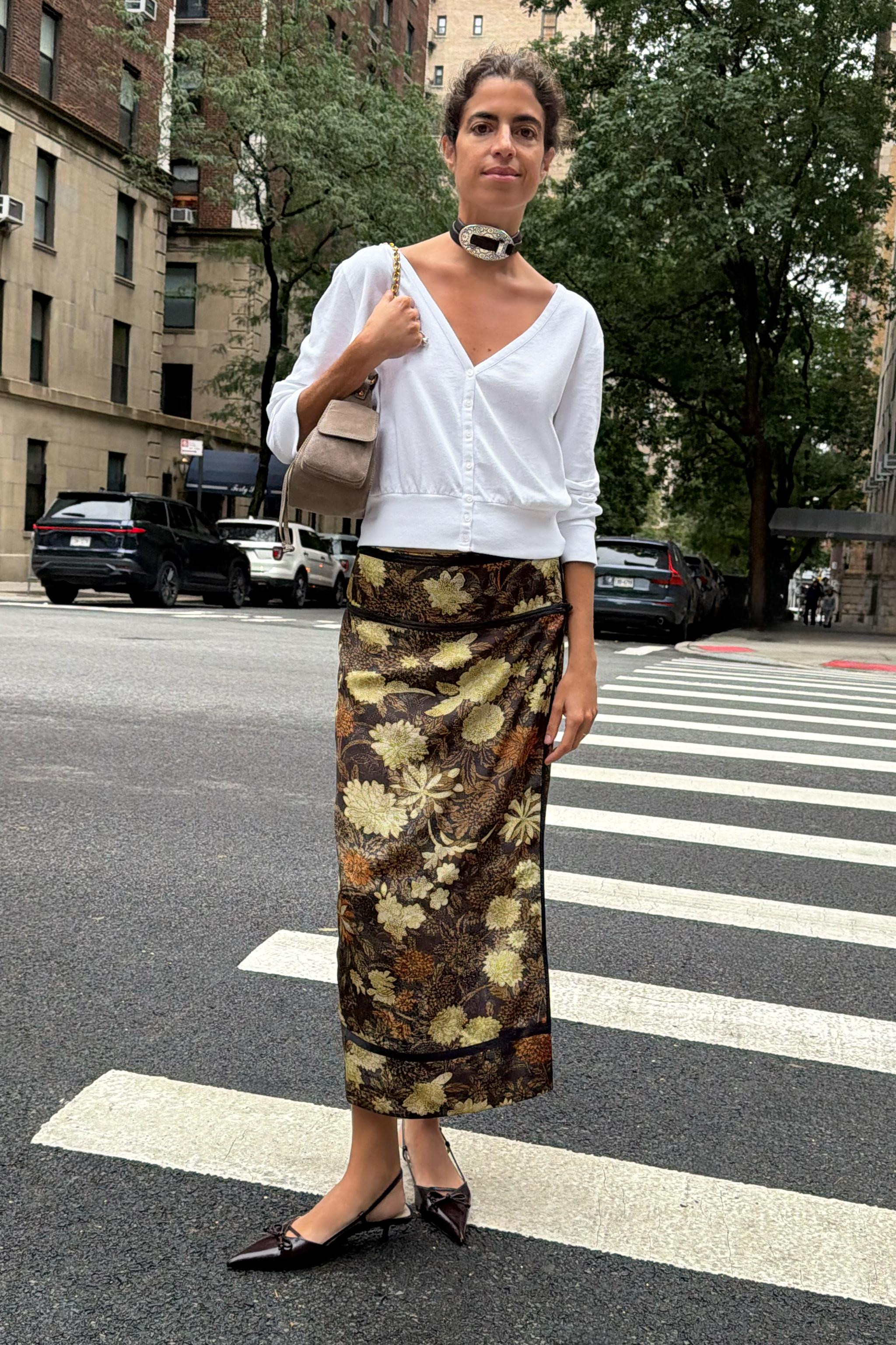 ZW COLLECTION FLORAL WRAP SKIRT | Zara US