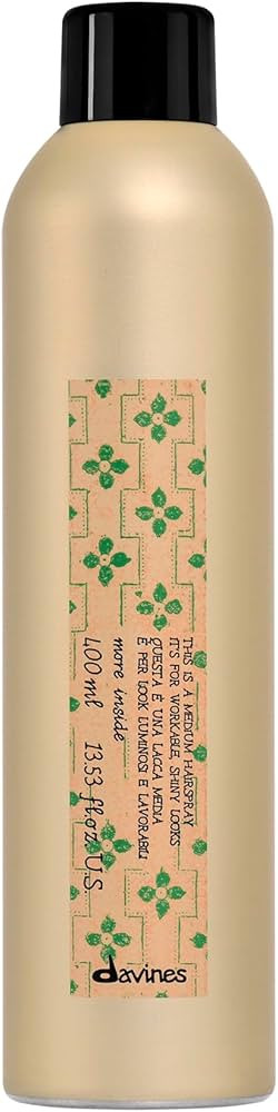Davines This Is A Medium Hairspray, Easy To Brush Out, No Residue, Medium Hold Hairspray For All ... | Amazon (US)