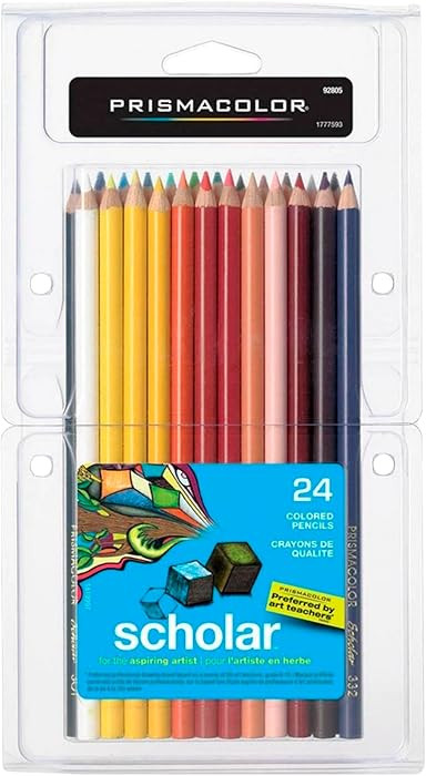 Prismacolor Scholar Colored Pencils, 24 Count - Vibrant Colors, Art Supplies, Drawing, Coloring, ... | Amazon (US)