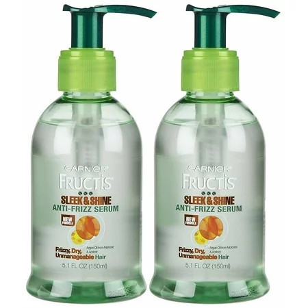 Garnier Fructis Sleek & Shine Anti Frizz Serum 5.1 oz 2 pk | Walmart (US)