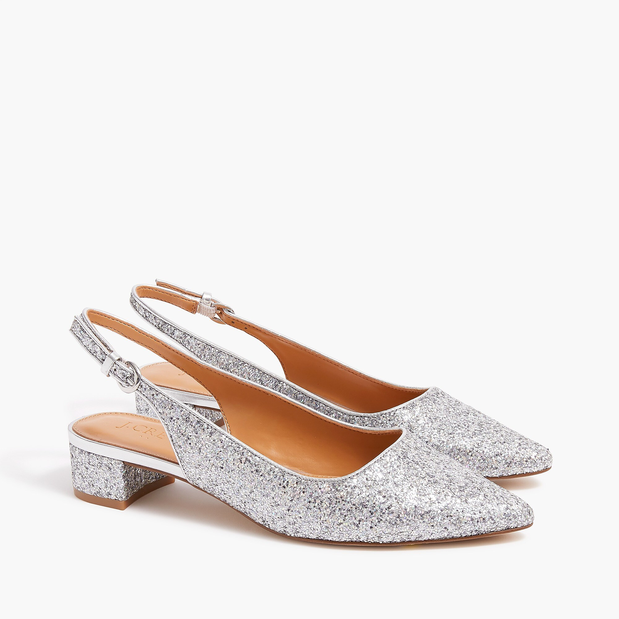 Glitter slingback flats | J.Crew Factory