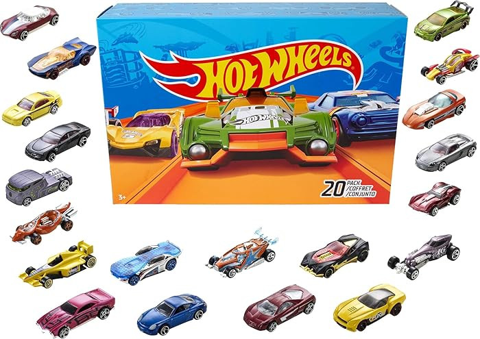 Hot Wheels Toy Cars & Trucks 20-Pack, Set of 20 1:64 Scale Vehicles for Play or Display, Instant ... | Amazon (US)