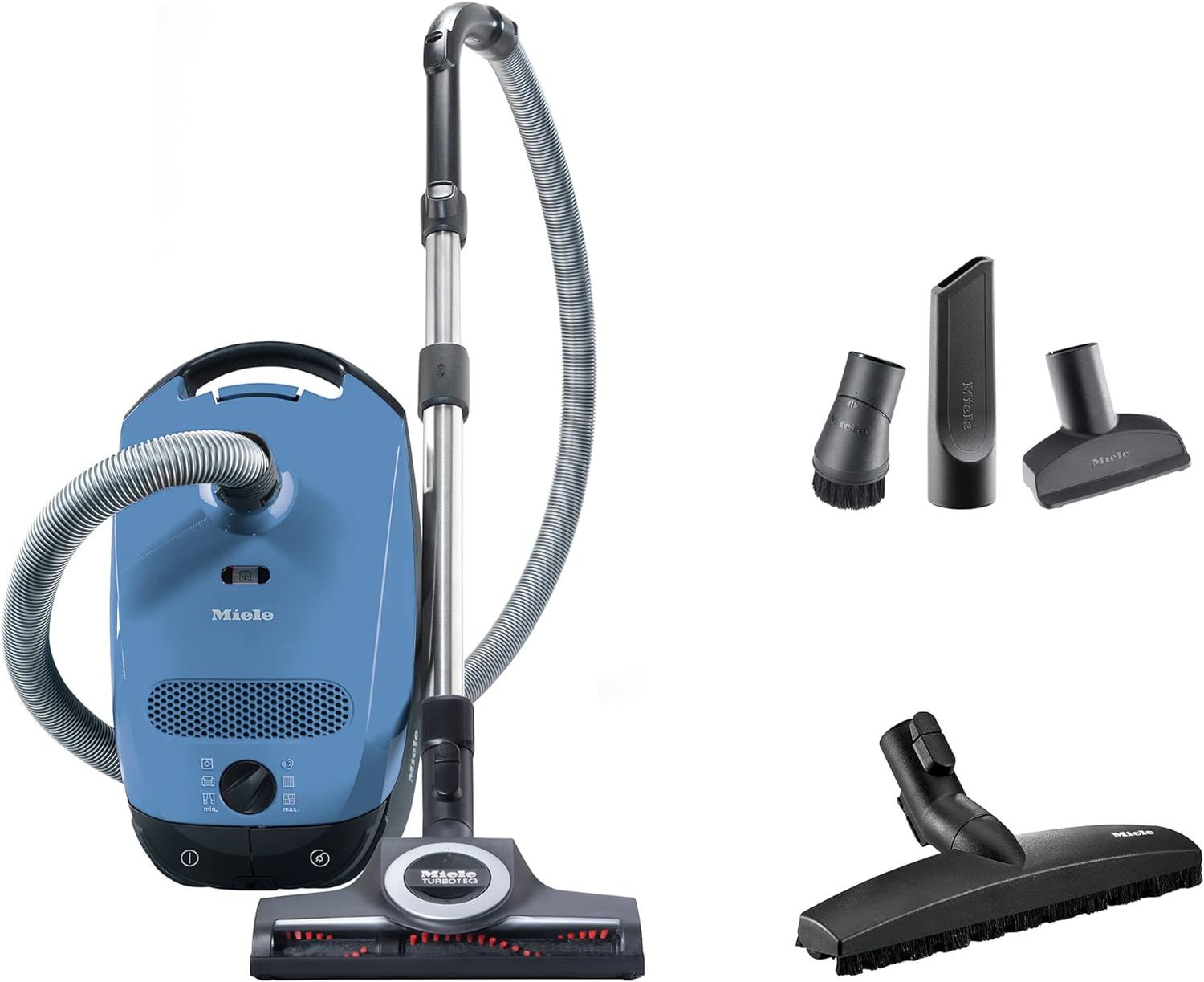 Miele Classic C1 Turbo Team Bagged Canister Vacuum, Tech Blue | Amazon (US)