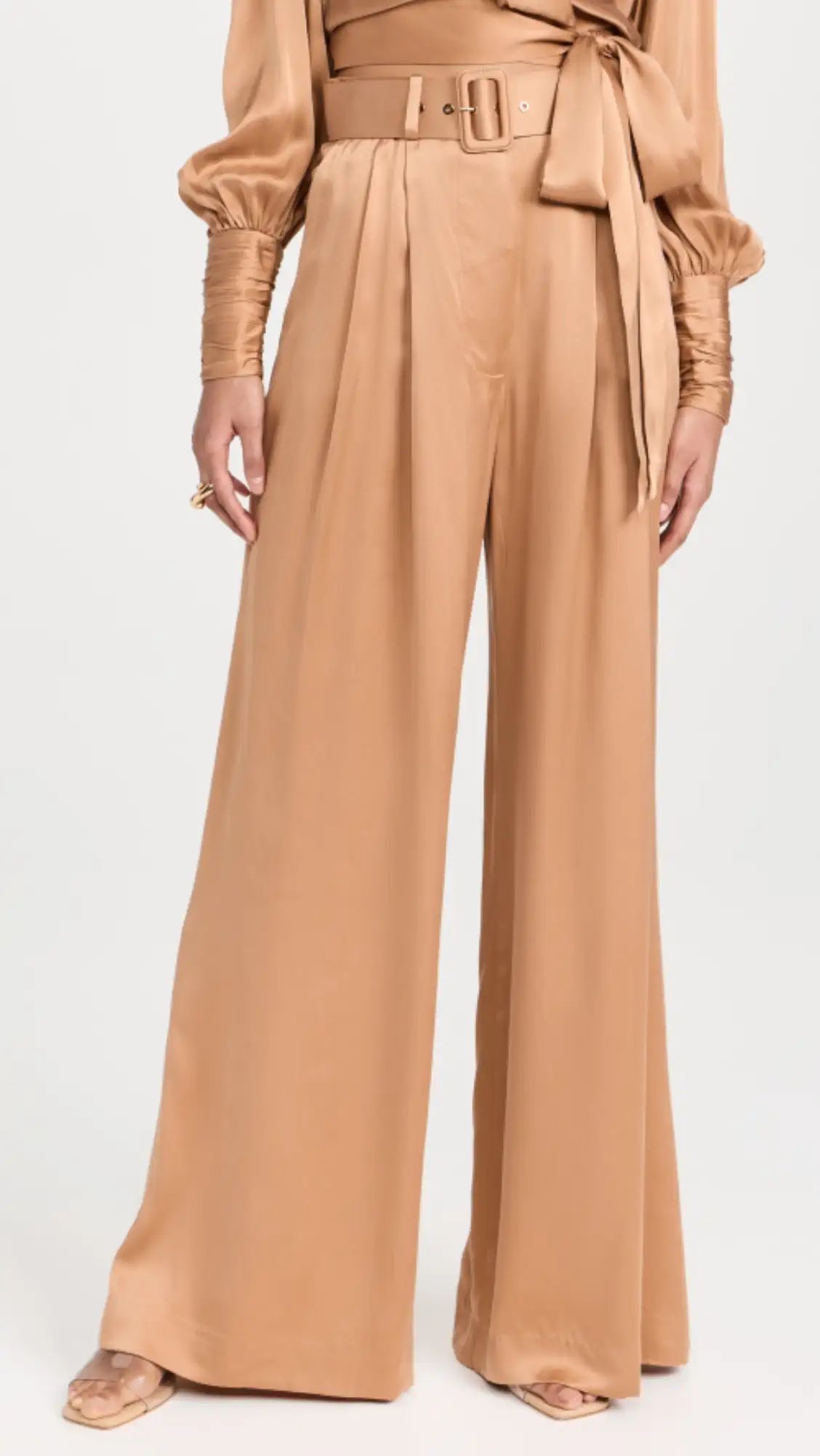 Zimmermann Silk Tuck Pants | Shopbop | Shopbop