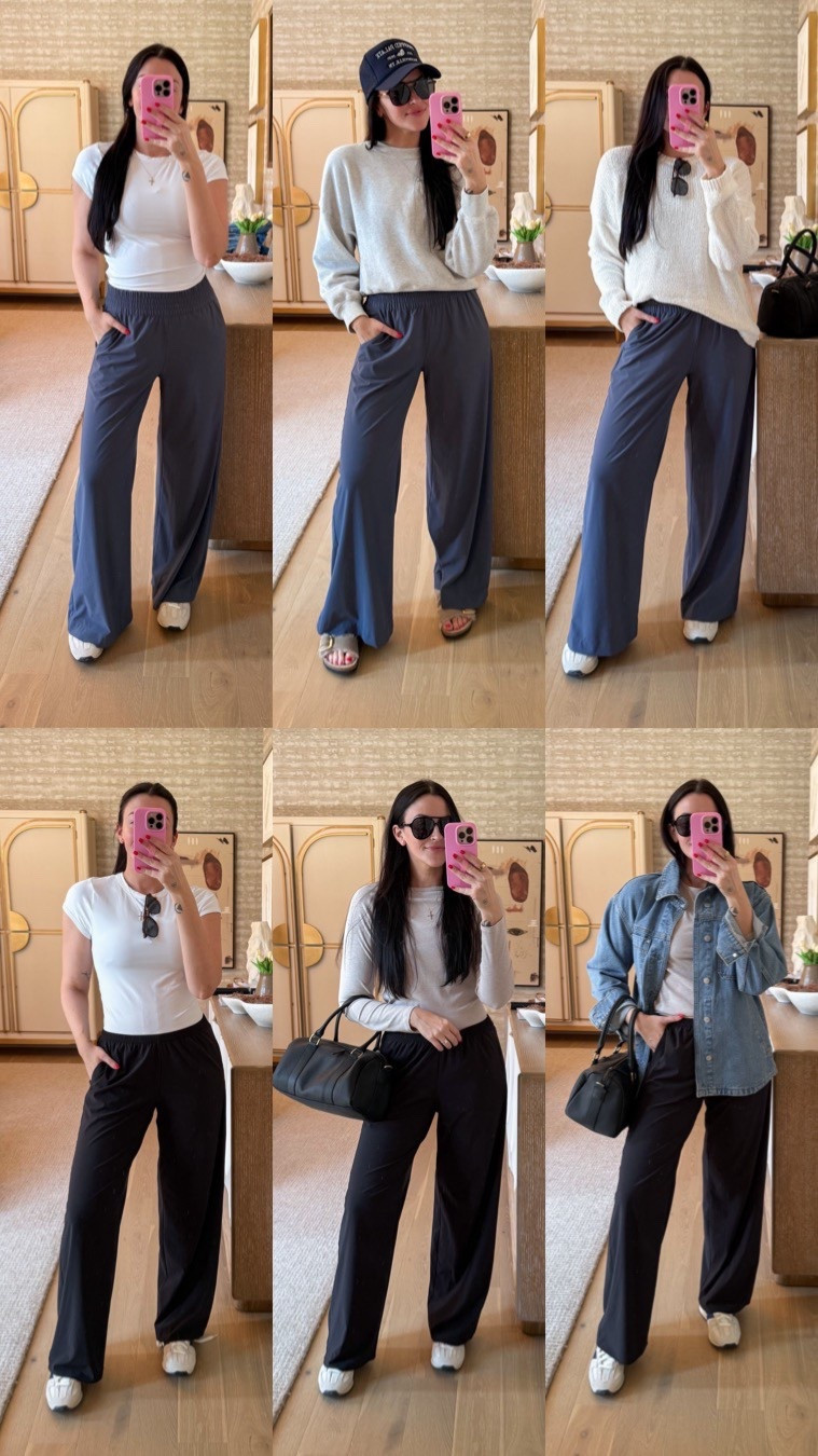 The @vuori Villa collection is wrinkle resistant, moisture wicking, and perfect for travel! Wideleg Pant-high rise, taller waistband, wide through the leg (top) 
Villa Everyday Wideleg Pant- midrise , relaxed/straight fit through the leg (bottom)
#vuoripartner 

#LTKTravel #LTKActive #LTKootd