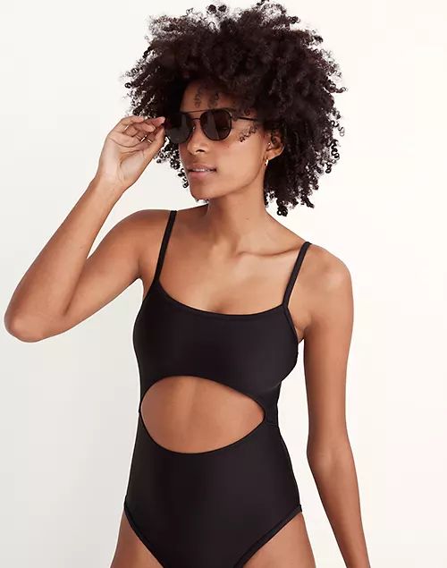 Madewell Second Wave Cutout One-Piece Swimsuit | Madewell