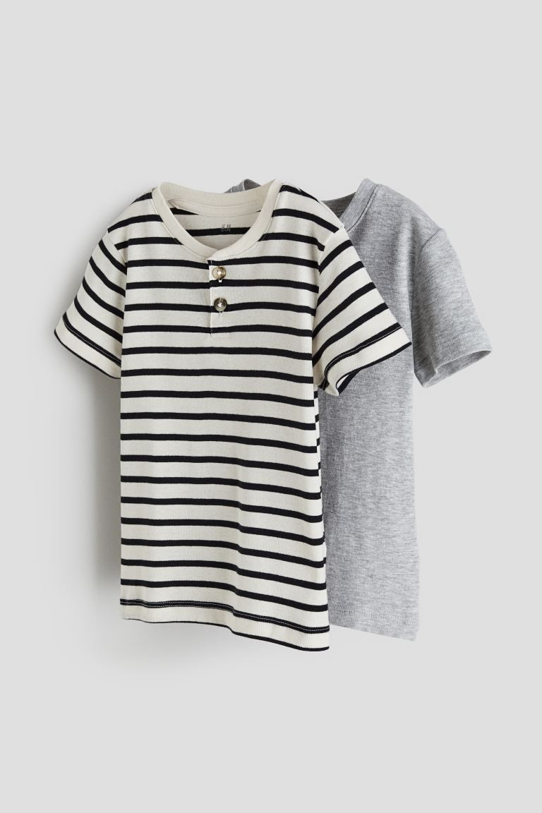 2-pack Henley T-shirts | H&M (US + CA)