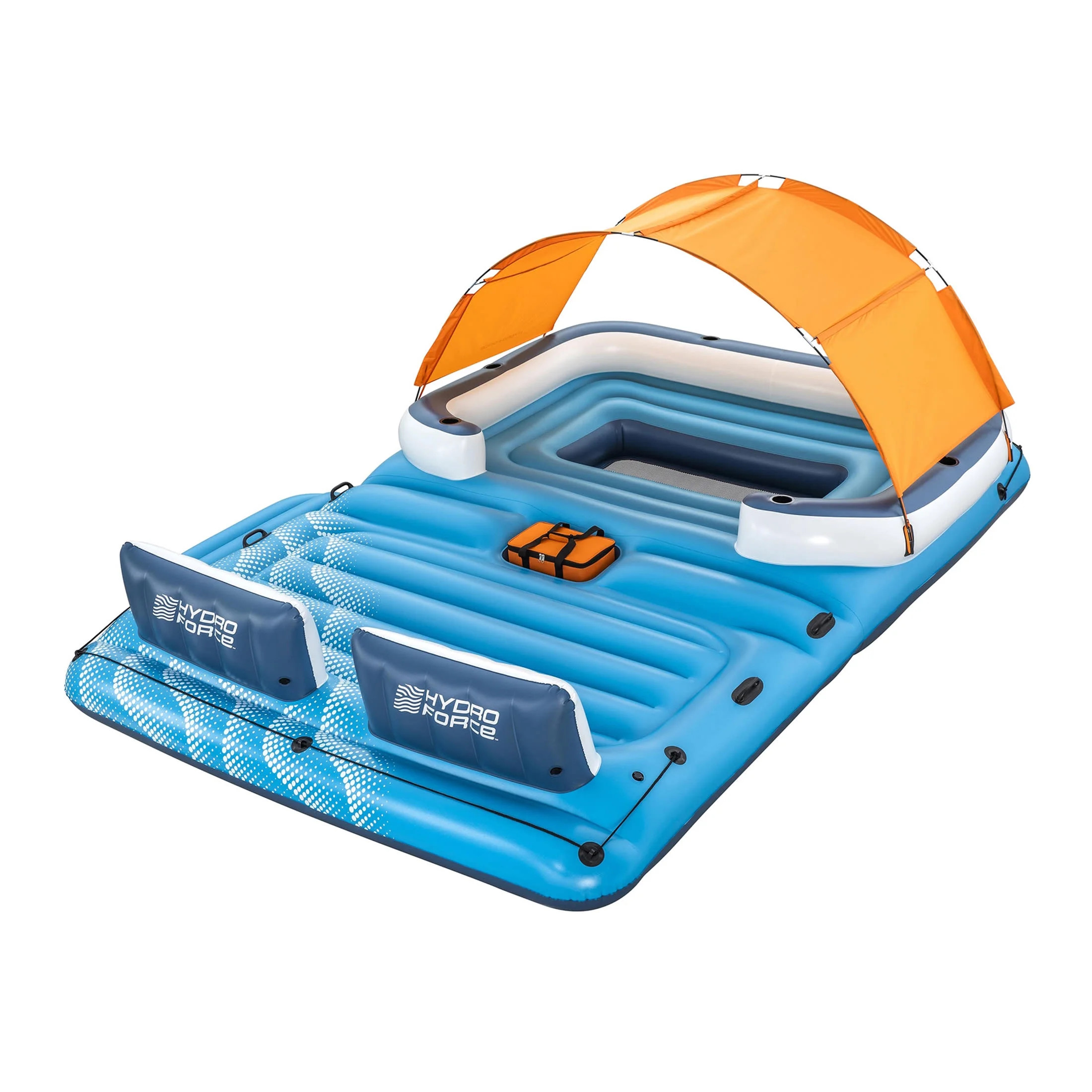 Hydro Force 12'9" x 8'8" x 2'4" Tropical Breeze 6-Person Inflatable Party Island - Walmart.com | Walmart (US)
